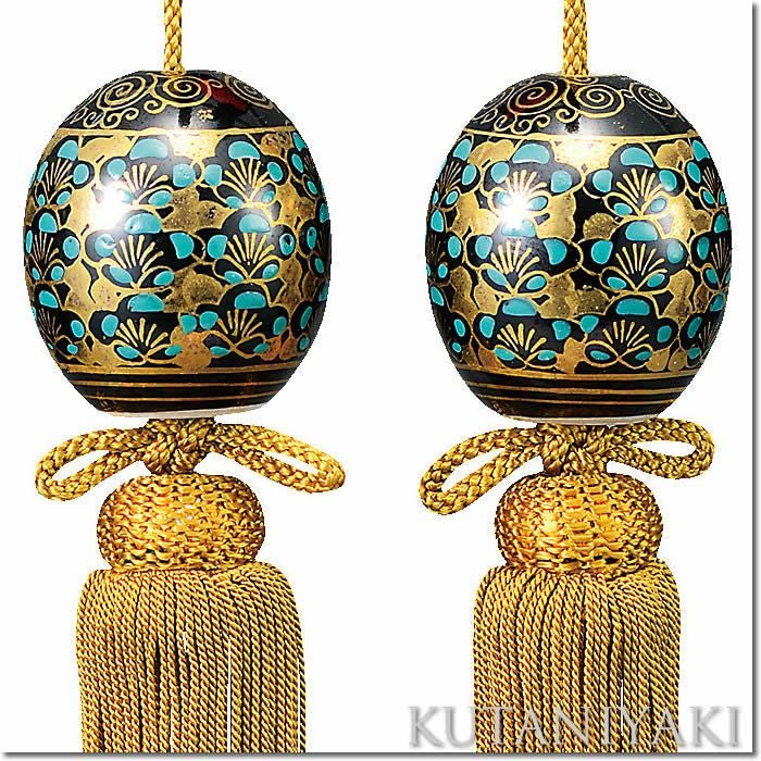 九谷焼の風鎮・金梅詰】K5-1521 即日発送[掛軸/掛け軸販売/床の間 飾り