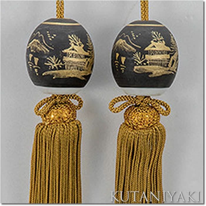 即納！【九谷焼の風鎮・ダマシン山水】K5-1526即日発送[掛軸/掛け軸販売/ふうちん/おもり]【あす楽対応_関東】【あす楽対応_関西】【あす楽対応_東海】【あす楽対応_四国】