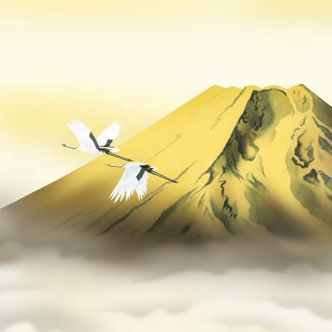 開運画（黄金富士）