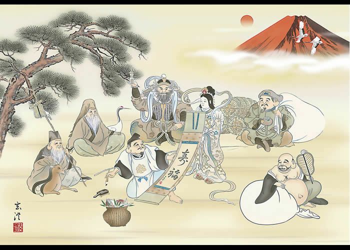 開運画（七福神）