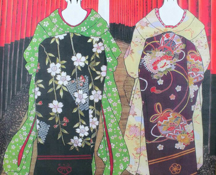 【和風のれん】舞妓★伏見稲荷14271【幅85cm×長さ150cm】この一枚で和風空間に！[和風暖簾/和柄暖簾/外国人土産/ロングのれん]【あす楽対応_関東】【あす楽対応_近畿】【あす楽対応_東海】【あす楽対応_四国】999205