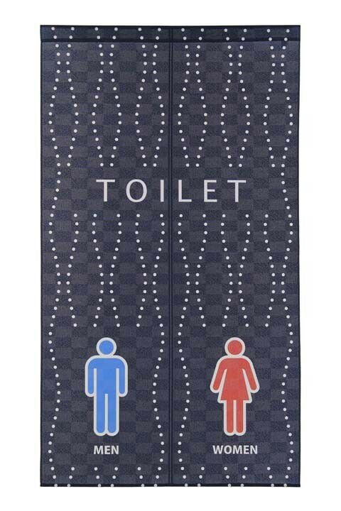 のれん【TOILETWAVEブルー】マルチタペストリー90335【幅85cm×長さ150cm】[トイレ/手洗い/間仕切り/外国人土産/ロングのれん]【あす楽対応_関東】【あす楽対応_近畿】【あす楽対応_東海】【あす楽対応_四国】999580