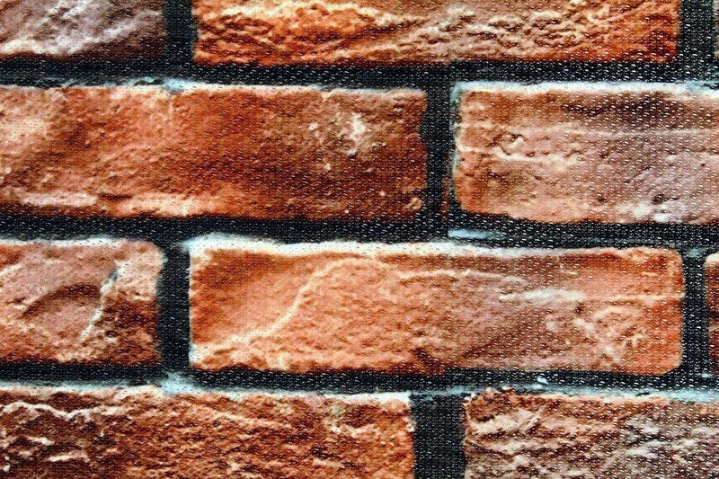 【タペストリー＆のれん】BRICKWALLレンガ壁【幅85cm×長さ150cm】14445暖簾[間仕切り/テレワーク/リモートワーク背景/オンライン宅飲み背景/ロングのれん]【あす楽対応】999870【ネコポス送料無料】