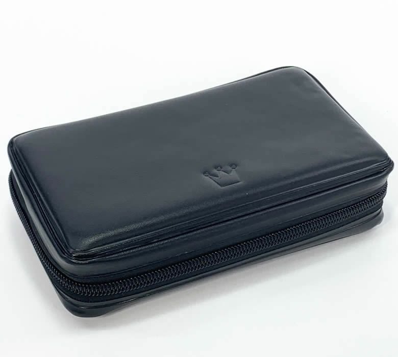 あす楽対応！法人印鑑ケース【クラウンTSK-11801】社判と印鑑２本収納可能ファスナー式[合皮製/代表印ケース/角印ケース/社印ケース/ゴム印ケース/社判ケース/法人用印鑑ケース]ＭＯ-18902ＨＣ-010【あす楽対応_関東】【あす楽対応_近畿】【thanks】