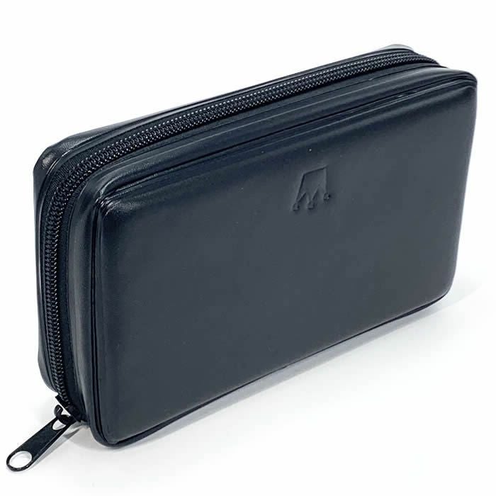 即納！法人印鑑ケース【クラウンTSK-11801】社判と印鑑２本収納で持ち運び可能。ファスナー式[合皮製/代表印ケース/角印ケース/社印ケース/ゴム印ケース/社判ケース/会社印鑑ケース/法人用印鑑ケース]ＭＯ-18902ＨＣ-010【あす楽対応_関東】【送料無料】